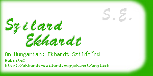 szilard ekhardt business card